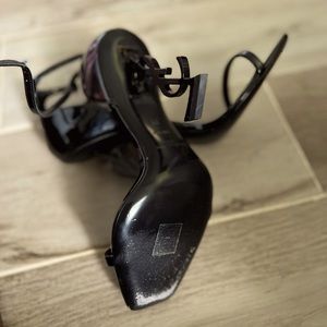 Ysl black opium leather size 38 uk (size 7.5 us )